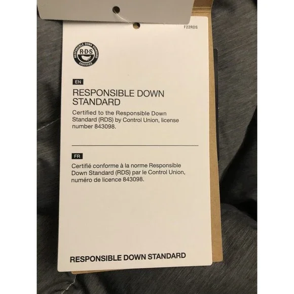 The North Face Women Flare 2 II Puffer 550 Down Packable Jacket Grey Large New - Picture 7 of 7